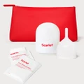 Scarlet - Scarlet Period Cup Handbag Essentials - Beauty (White) Scarlet Period Cup Handbag Essentials