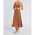 Amelius - Evangeline Linen Dress - Sleepwear (Brown) Evangeline Linen Dress