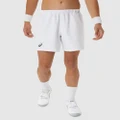 ASICS - Court 7 Inch Shorts Men's - Shorts (Brilliant White) Court 7-Inch Shorts - Men's