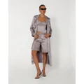 BY.DYLN - Isabella Trench - Trench Coats (Silver) Isabella Trench