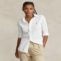 Polo Ralph Lauren - Knit Cotton Oxford Shirt - Shirts & Polos (White) Knit Cotton Oxford Shirt