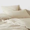 Seed Heritage - Alba Double Duvet Cover - Home (Flax Cross Dye) Alba Double Duvet Cover