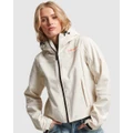 Superdry - CODE Trekker Hooded Softshell Jacket - Coats & Jackets (Rice White) CODE Trekker Hooded Softshell Jacket