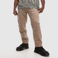 Topman - Straight Carpenter Trousers - Pants (Stone) Straight Carpenter Trousers