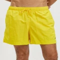 Tommy Hilfiger - Essential Medium Drawstring Boardshorts - Swimwear (Vivid Yellow) Essential Medium Drawstring Boardshorts
