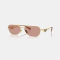 Prada - 0PR A50S - Sunglasses (Gold) 0PR A50S