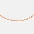 Daniel Wellington - Elan Flat Chain Necklace Short - Jewellery (Rose Gold) Elan Flat Chain Necklace Short