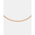 Daniel Wellington - Elan Flat Chain Necklace Short - Jewellery (Rose Gold) Elan Flat Chain Necklace Short