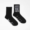 Ksubi - Royalty Ksocks Black White - Underwear & Socks (Black/White) Royalty Ksocks Black-White