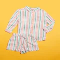 Cotton On Kids - Kelsie Shorts & Lola Shirt Set Kids Teens ICONIC EXCLUSIVE - 2 Piece (Bright Rainbow Stripe & Multipack) Kelsie Shorts & Lola Shirt Set - Kids-Teens - ICONIC EXCLUSIVE