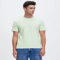 Calvin Klein - Micro Logo Interlock T Shirt - T-Shirts & Singlets (Gleam) Micro Logo Interlock T-Shirt