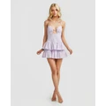 DERMA Department - Capri Mini Dress - Dresses (Lilac) Capri Mini Dress