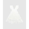 Fox & Finch - Budgie Broiderie Dress Kids - Dresses (White) Budgie Broiderie Dress - Kids