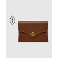 Fossil - Fossil Heritage Brown Card Case SL8230200 - Wallets (brown) Fossil Heritage Brown Card Case SL8230200