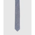 Oxford - Woven Skinny Urban Tie - Ties (Blue Light) Woven Skinny Urban Tie