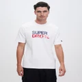 Superdry - Sportswear Logo Loose Tee - T-Shirts & Singlets (Brilliant White) Sportswear Logo Loose Tee