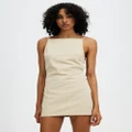 Lioness - Camille Backless Dress ICONIC EXCLUSIVE - Dresses (Wheat) Camille Backless Dress - ICONIC EXCLUSIVE