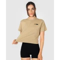 The WOD Life - Everyday Cropped T Shirt - Short Sleeve T-Shirts (Neutrals) Everyday Cropped T-Shirt