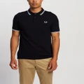 Fred Perry - Twin Tipped Polo Shirt - Shirts & Polos (Navy & White) Twin Tipped Polo Shirt