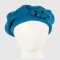 Max Alexander - European Made Blue Soft Wool Beret - Headwear (Blue) European Made Blue Soft Wool Beret