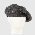 Max Alexander - European Made Black Wool Beret Cap - Headwear (Black) European Made Black Wool Beret Cap