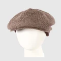 Max Alexander - European Made Brown Wool Beret Cap - Headwear (Brown) European Made Brown Wool Beret Cap