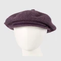 Max Alexander - European Made Purple Soft Woven Wool Beret Cap - Headwear (Purple) European Made Purple Soft Woven Wool Beret Cap