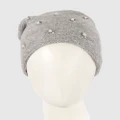 Max Alexander - European Made Grey Wool Beanie - Headwear (Light Grey) European Made Grey Wool Beanie