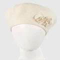 Max Alexander - European Made Cream Soft Wool Beret - Headwear (Cream) European Made Cream Soft Wool Beret