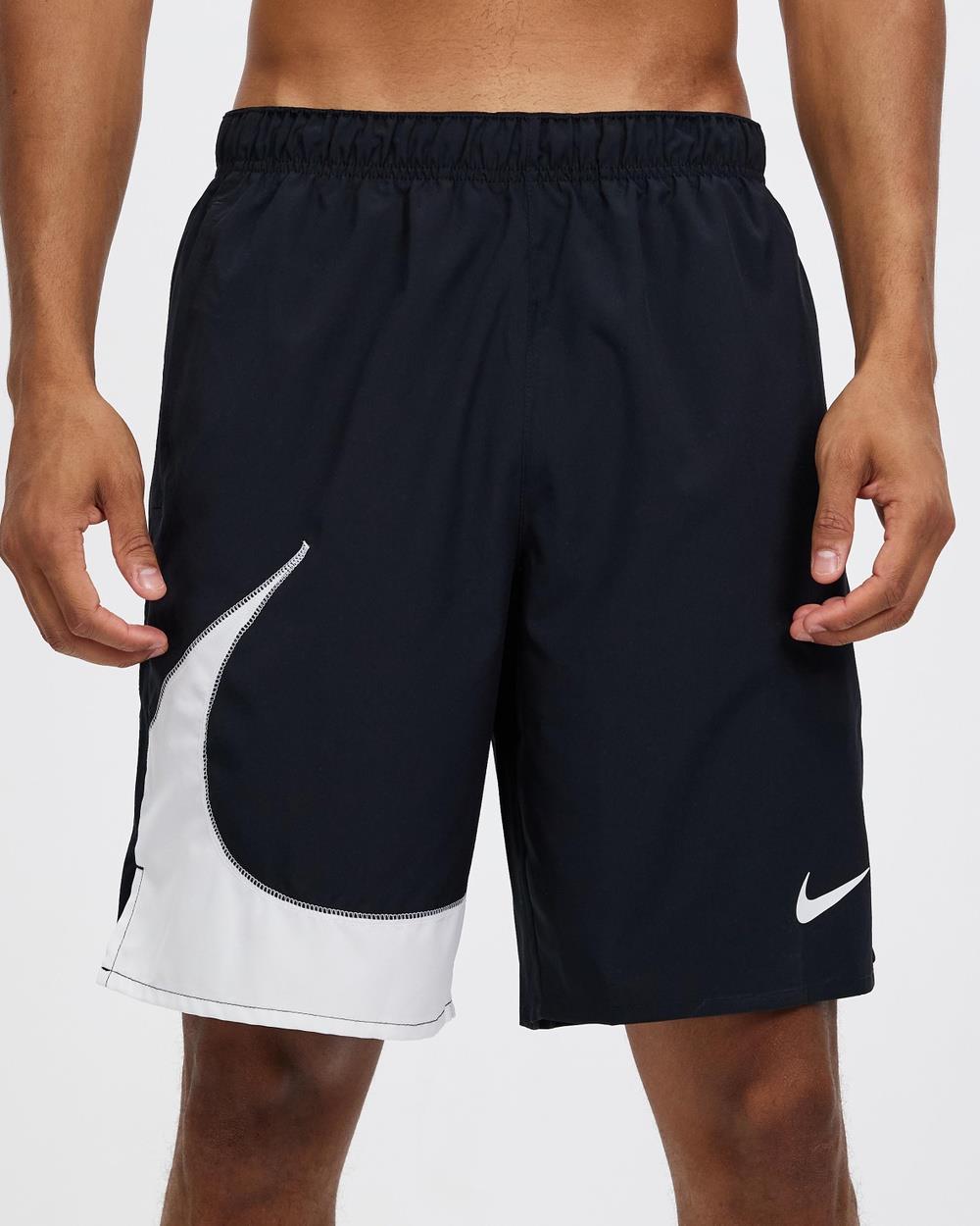Nike - Dri FIT Challenger 9" Unlined Versatile Shorts - Shorts (Black Dark Stucco, Black & Summit White) Dri-FIT Challenger 9" Unlined Versatile Shorts