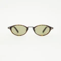 Tom Ford - FT1050 D - Sunglasses (Dark Havana & Green) FT1050-D