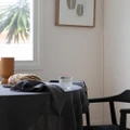Bambury - Linen Table Runner - Home (Grey) Linen Table Runner