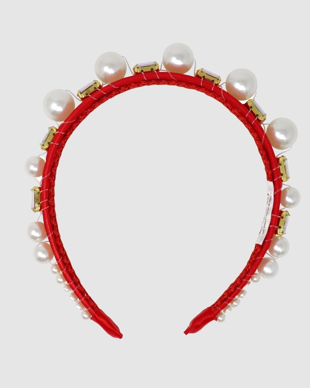 Claris The Chicest Mouse In Paris By Pink Poppy - Claris Fashion Jewelled Holiday Heist Headband - Novelty Gifts (Red) Claris Fashion Jewelled Holiday Heist Headband