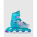 Crazy Skates - 148 Adjustable Inline - Performance Shoes (Teal) 148 Adjustable Inline