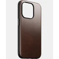 Nomad - iPhone 15 Pro Horween Leather Phone Case - Tech Accessories (Brown) iPhone 15 Pro Horween Leather Phone Case