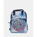 Santa Cruz - ALT Cliff View Dot Backpack Teens - Backpacks (Blue Tie Dye) ALT Cliff View Dot Backpack - Teens
