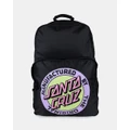 Santa Cruz - MFG Dot Retro Backpack Teens - Backpacks (Black) MFG Dot Retro Backpack - Teens