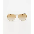Coach - 0HC7059 - Sunglasses (Gold & Gold Flash Gradient) 0HC7059