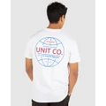 UNIT - UNIT Global Mens T Shirt - T-Shirts & Singlets (WHITE) UNIT Global Mens T-Shirt