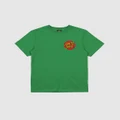 Santa Cruz - Classic Dot Chest Tee Teens - T-Shirts & Singlets (Green) Classic Dot Chest Tee - Teens