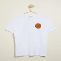 Santa Cruz - Classic Dot Chest Tee Teens - T-Shirts & Singlets (White) Classic Dot Chest Tee - Teens