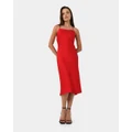 Forcast - Lexi Backless Slip Dress - Bodycon Dresses (Red) Lexi Backless Slip Dress