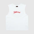 Santa Cruz - Bone Slasher Muscle Teens - T-Shirts & Singlets (White) Bone Slasher Muscle - Teens