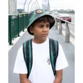 Santa Cruz - Beware Dot Bucket Hat Teens - Hats (Green Tie Dye) Beware Dot Bucket Hat - Teens