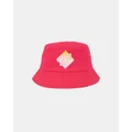 Santa Cruz - Solitaire Dot Fade Bucket Hat Teens - Hats (Pink) Solitaire Dot Fade Bucket Hat - Teens