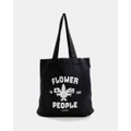 Afends - Flower Hemp Tote Bag - Bags (Black) Flower Hemp Tote Bag