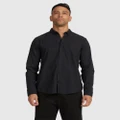 RVCA - That'll Do Stretch Long Sleeve Shirt - Tops (BLACK) That'll Do Stretch Long Sleeve Shirt