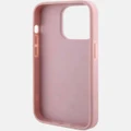 Guess - iPhone 15 Pro Max Glitter Edition Phone Case - Tech Accessories (Pink) iPhone 15 Pro Max Glitter Edition Phone Case