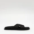 Atmos&Here - Charlie Sandals - Sandals (Black Linen) Charlie Sandals