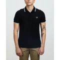Fred Perry - Twin Tipped Polo Shirt - Shirts & Polos (Black) Twin Tipped Polo Shirt